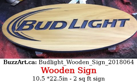 Budlight commercial sign